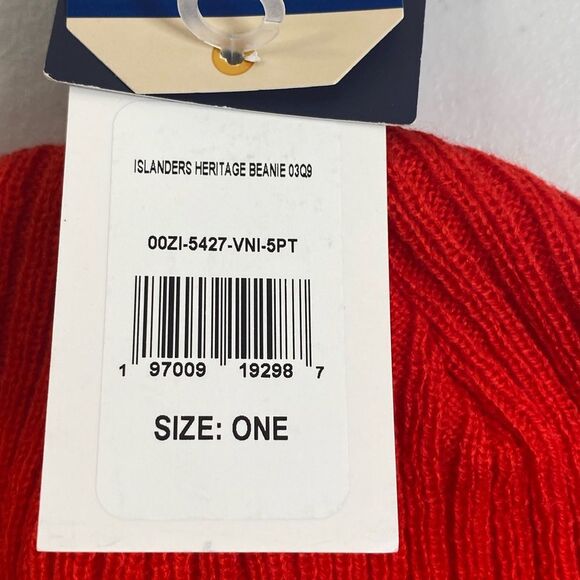 NWT Fanatics NHL New York Islanders Red and Blue  Cuffed Beanie - Picture 6 of 6